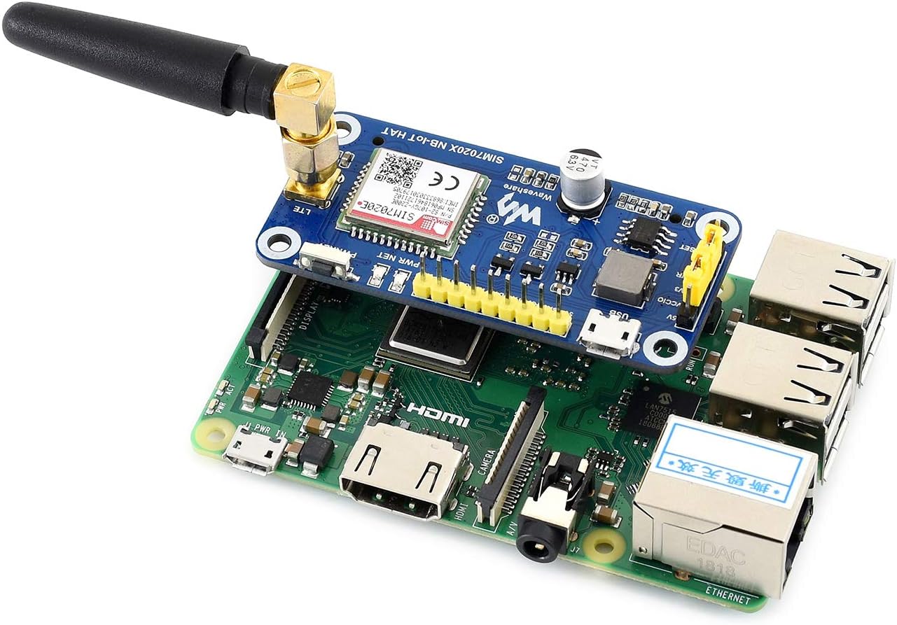 Waveshare NB-IoT HAT for Raspberry Pi and Jetson Nano Based on SIM7020E B1/B3/B5/B8/B20/B28 Bands for Europe Asia Africa Australia for Intelligent Instruments Asset Tracking Remote Monitoring… - Image 5