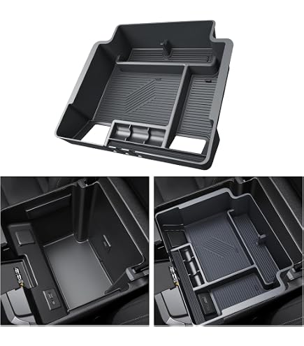 Veicolo OCD Divisore E Vassoio Organizer Per Chevy Silverado/GMC Sierra 2019-2020: Console Centrale, In ABS Nero, Made In USA