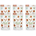 Stevita Hard Candy, Outrageous Orange - Pack of 6 - Sugar & Aspartame Free - Naturally Flavored & Sweetened - Non-GMO, Gluten Free, Keto Friendly
