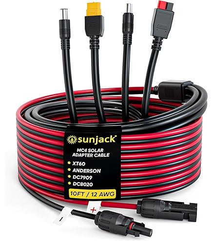 Amazon.com: SunJack MC4 Solar Panel to Power Station Adapter Cable