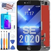 for iPhone SE 2nd Generation 2020 Screen Replacemen, 4.7 Inch LCD SE 2020 | Fix Cracked Screens with High Saturation Display, Smooth Touch Response, Easy Installation, A2275 A2296 A2298 Full Assembly