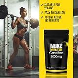 Nuke Nutrition Creatine Tablets 3000mg 60 Capsules Monohydrate for Muscle Mass view 6