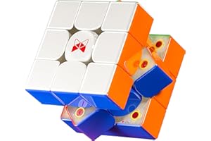 CuberShop QY X Man Tornado V3 M UV Coated (Pioneer with MagLev), 2023 New 3x3 Magnetic Speed Cube, QY Tornado V3 Pioneer UV, 3x3x3 Smooth and Fast Speed Cube, Magic Clothes UV Coated