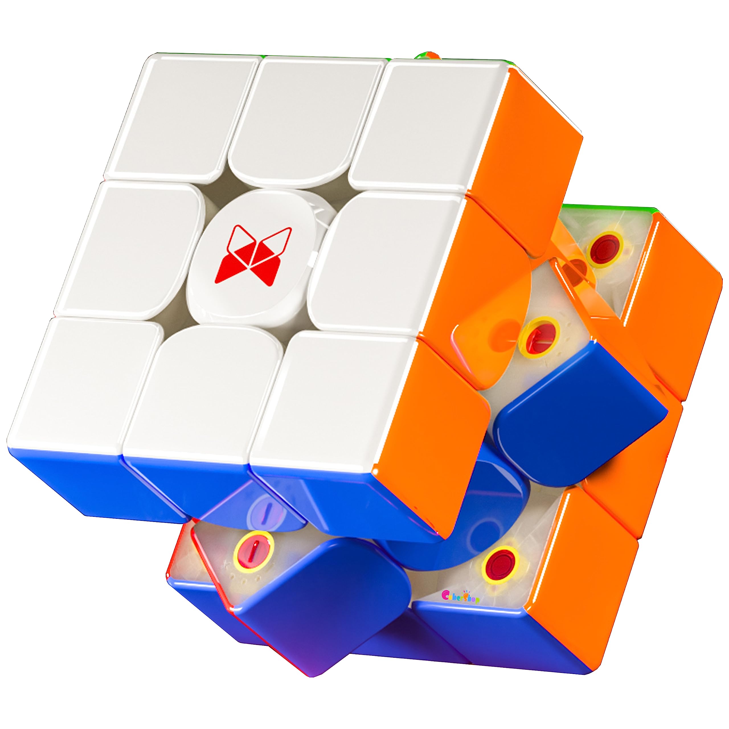 Photo 1 of CuberShop QY X Man Tornado V3 M UV Coated (Pioneer with MagLev), 2023 New 3x3 Magnetic Speed Cube, QY Tornado V3 Pioneer UV, 3x3x3 Smooth and Fast Speed Cube, Magic Clothes UV Coated