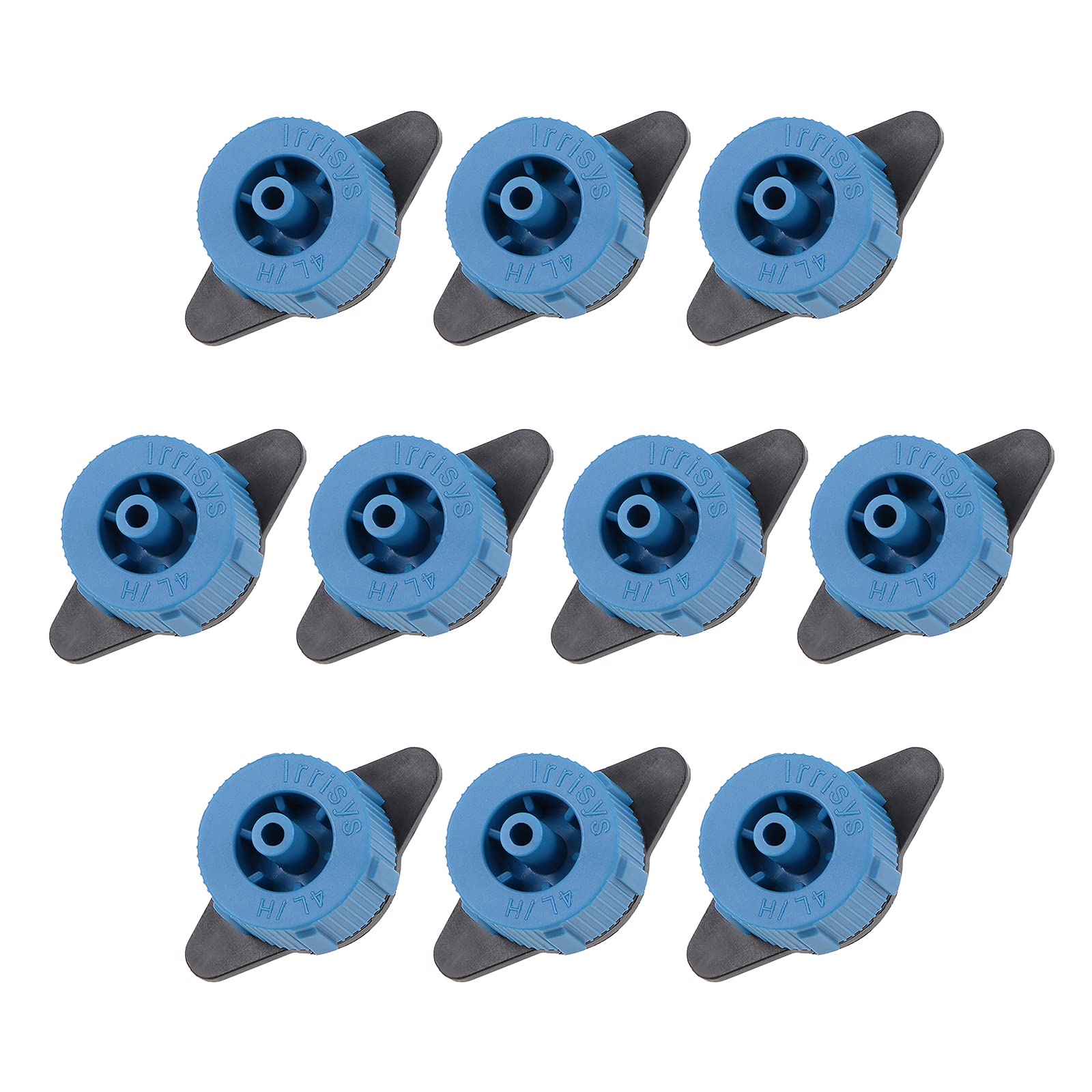 METALLIXITY Pressure Compensating Dripper, (1 Gallon Per Hour) 15Pcs, Plastic Irrigation Drip Emitters - for Watering Garden Lawn Plants, Blue Black