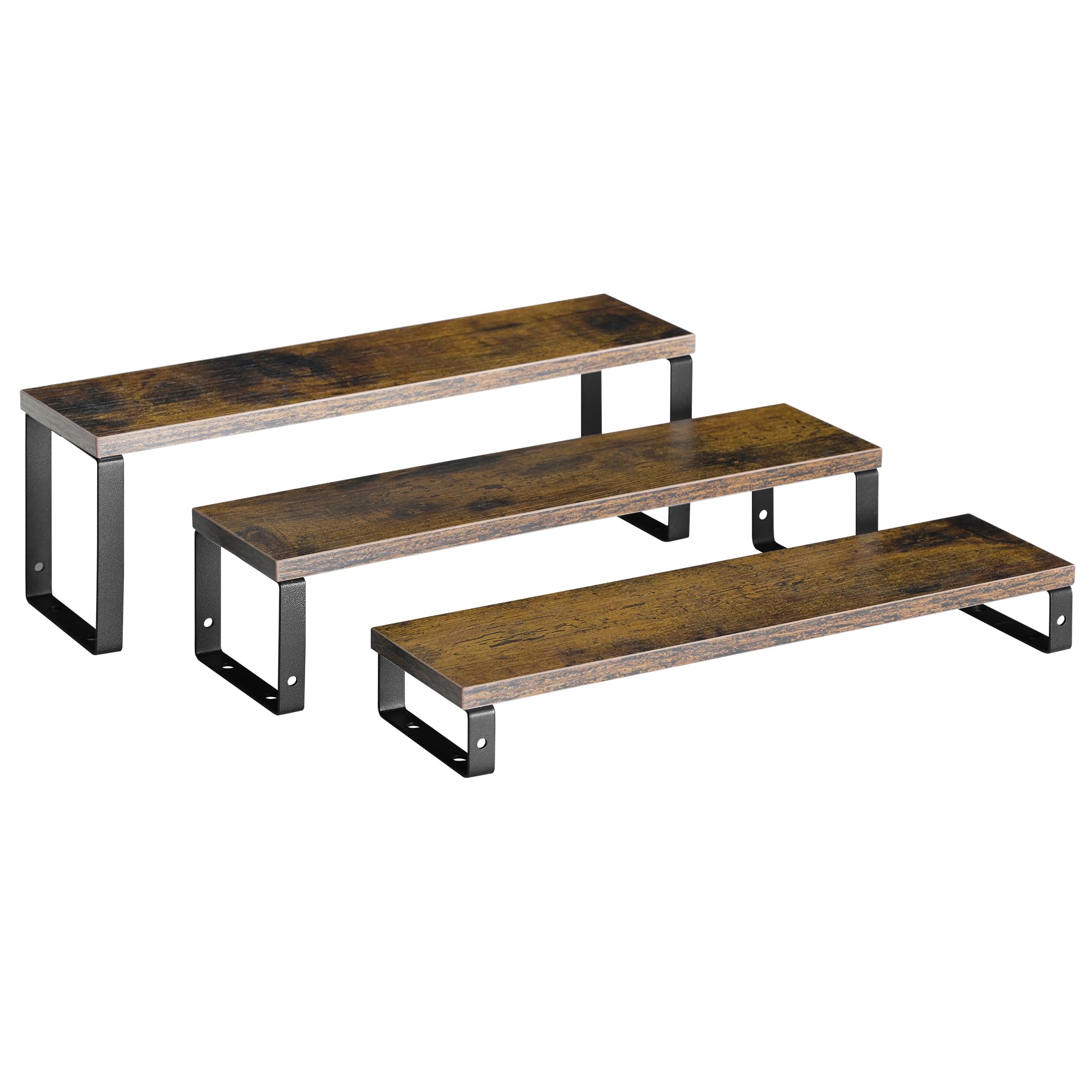 FOUCSSOMEI Spice Rack 3 Tier, Display Stand, Wooden Perfume Stand ...