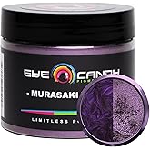 Eye Candy Pigments Premium Mica Powder - Murasaki Violet (50gr) - for Epoxy, Resin, Soap, Paint, Woodworking, Acrylic Pouring, Bath Bombs, Fishing Lures - DIY Arts and Crafts Additive