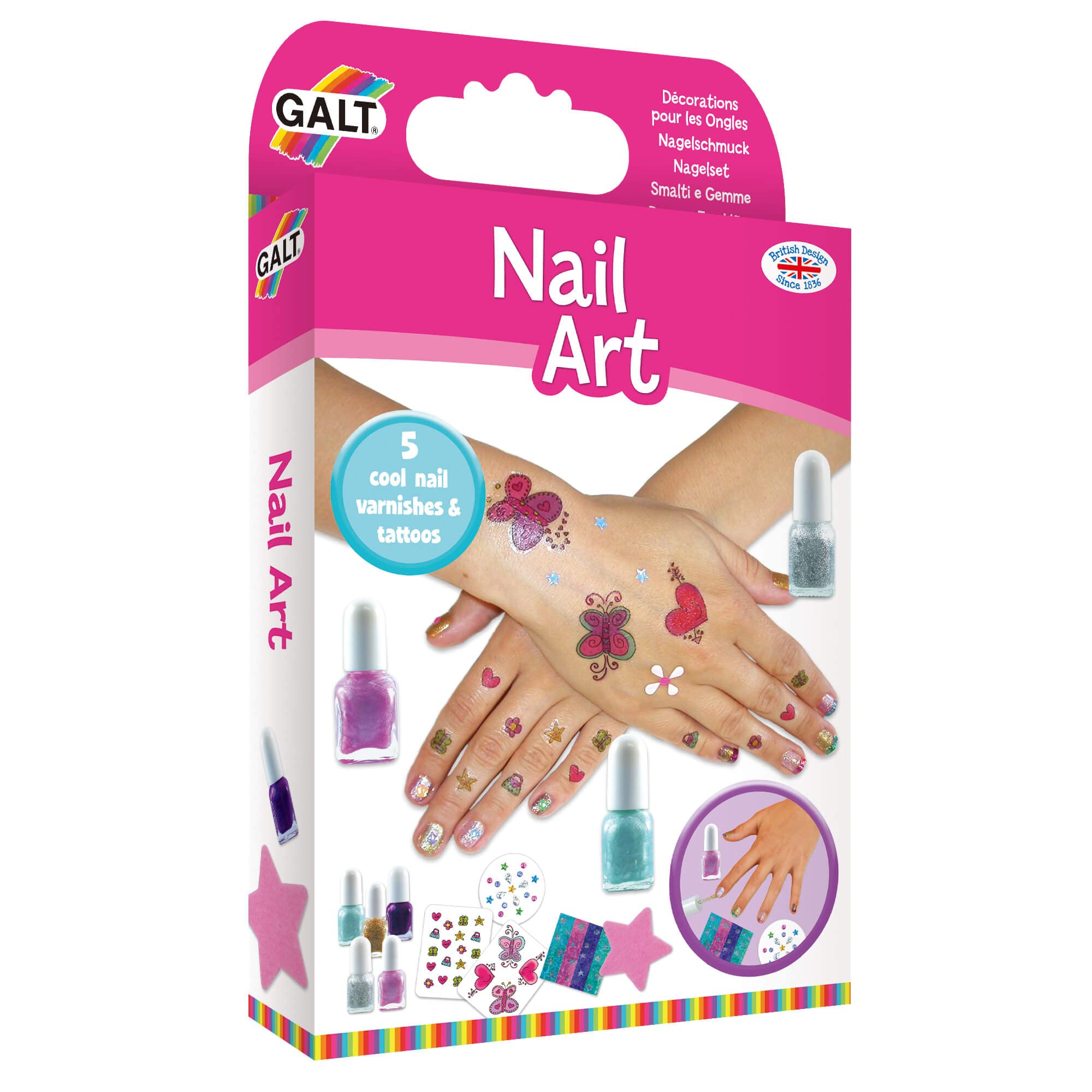 Galt Toys, Nail Art Kit, Craft Kit for Kids, Ages 7 Years Plus