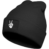 Ztuhjvy Cool Graphic Beanie for Men and Women - Black