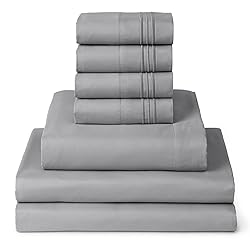 Mellanni Split King Sheet Set - 7-Piece Iconic