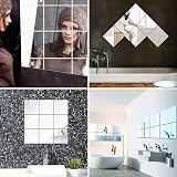 Fantasyon 10 Pack Self Adhesive Mirror Tiles 4x6 inch PET Flexible Sticker view 6