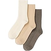 MELUSA Wool Cashmere Socks for Women, 3 Pairs Super Soft Warm Cozy Winter Gift Crew Socks