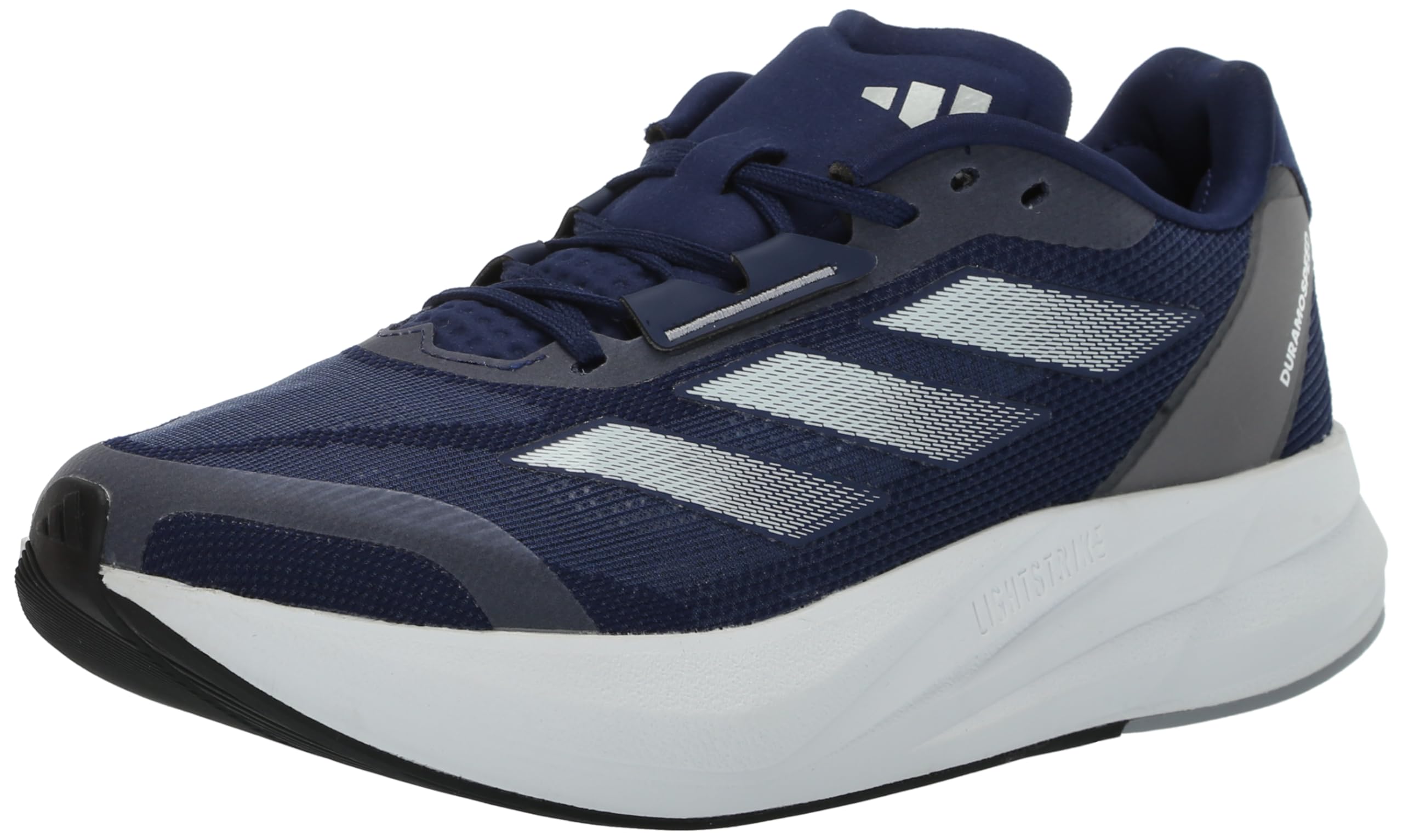 adidas Men’s Duramo Speed Sneaker, Dark Blue/Zero Metallic/Halo Silver, 6