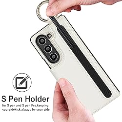 XIMAND for Samsung Galaxy Z Fold 5 Wallet Case with