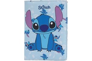 G-AHORA Women Girl Stitch Leather Passport Holder Cover Cartoon Passport Wallet Credit Card Holder (C)