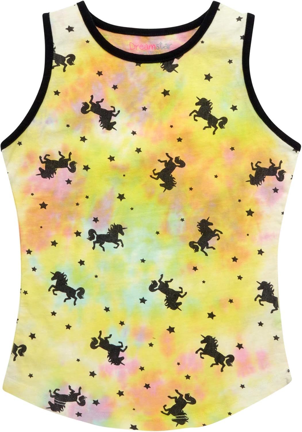 Dreamstar Girls’ Tank Top – 3 Pack Graphic Sleeveless Shirt (Big Girl): Clothing
