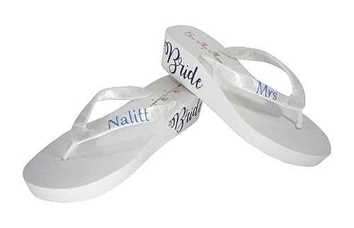 personalized wedding flip flops