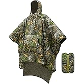 Tongcamo Poncho Liner Hoodie with Pocket Insulated Military Sleeping Bag Water Resistant for Outdoor Camping Travel Survival Hunting Car Emergency