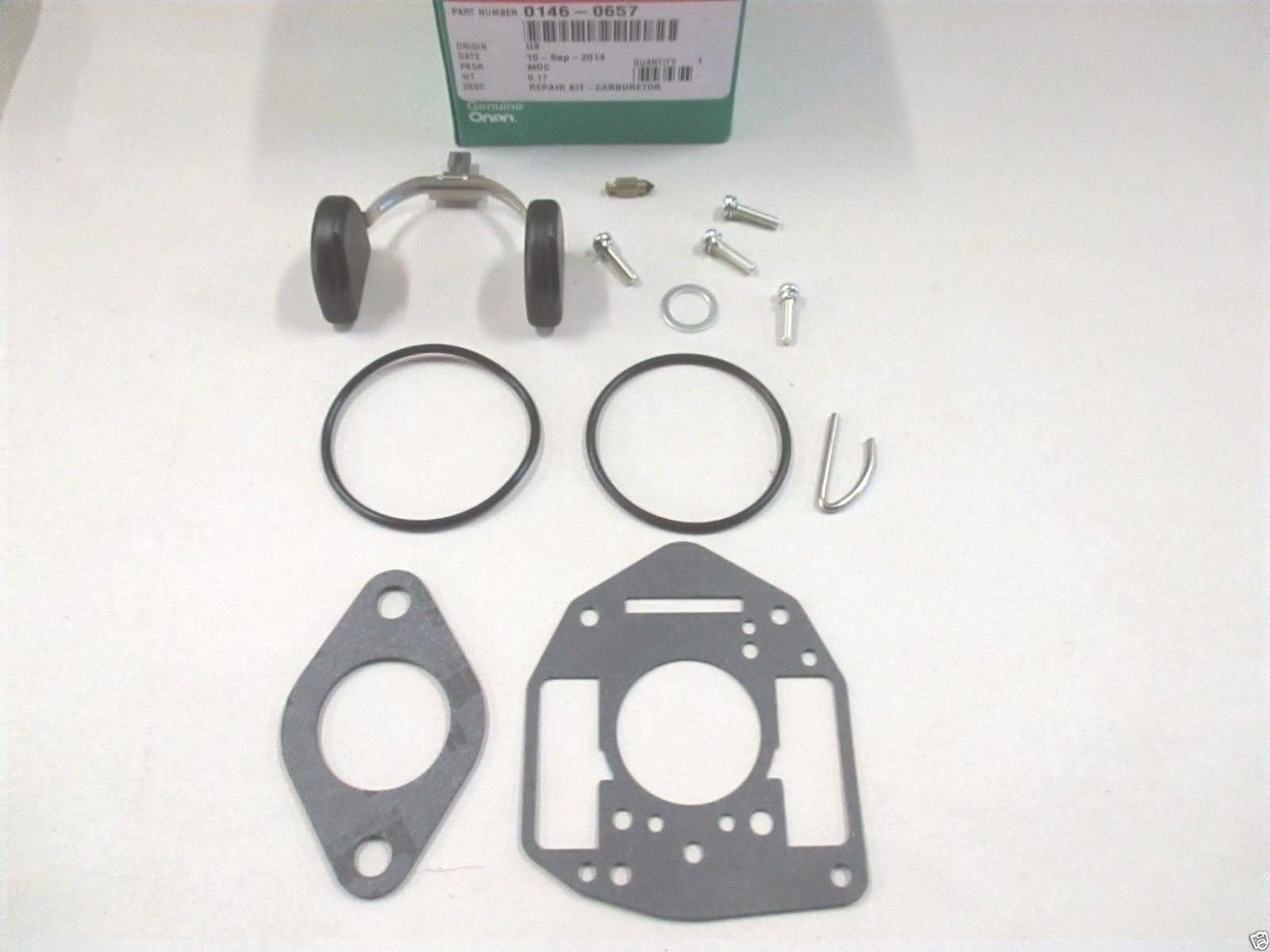 Onan Genuine 146-0657 Carburetor Repair Rebuild Kit for P216G P218G P220G P224G