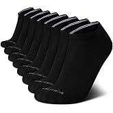 Nautica Mens Low Cut Socks - 8 Pack Soft Stretch Cushioned Athletic Ankle Socks for Men for Sports and Running (Size 6-12.5)