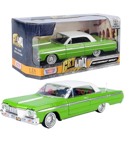 Amazon.com: 1964 Chevy Impala Lowrider Hard Top Black Get Low