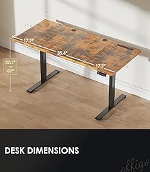 OffiGo Electric Standing Desk with 3-Piece