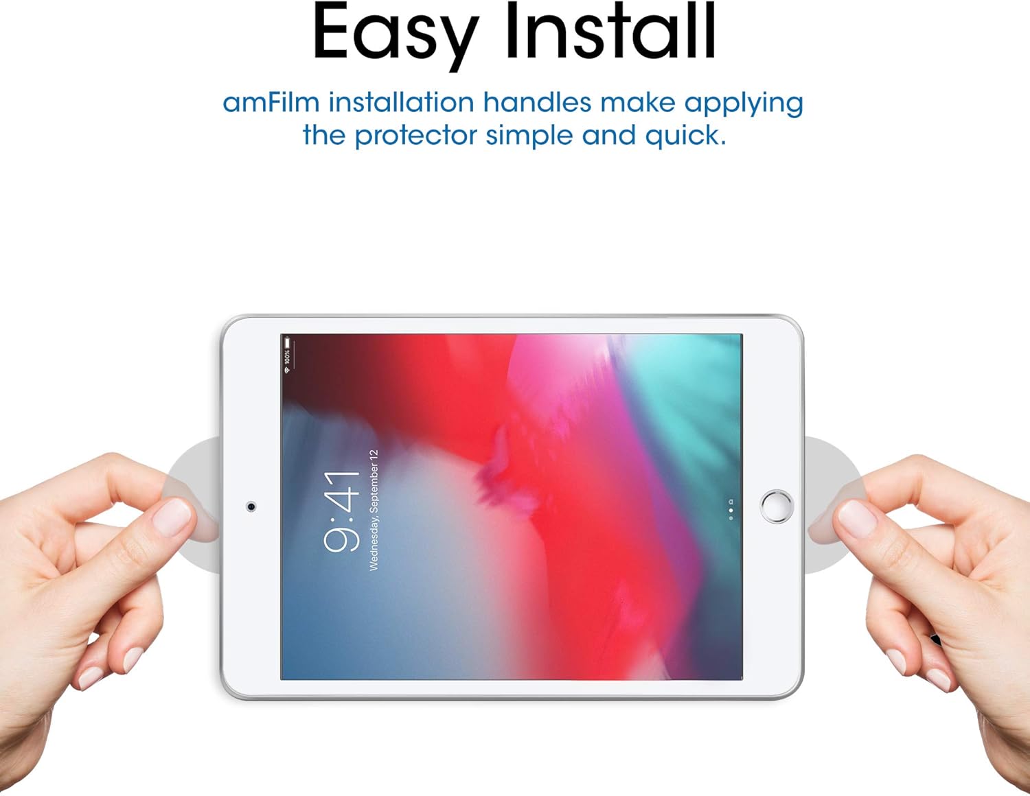 amFilm Glass Screen Protector for iPad Mini 5 (2019) and iPad Mini 4, Tempered Glass: Computers & Accessories
