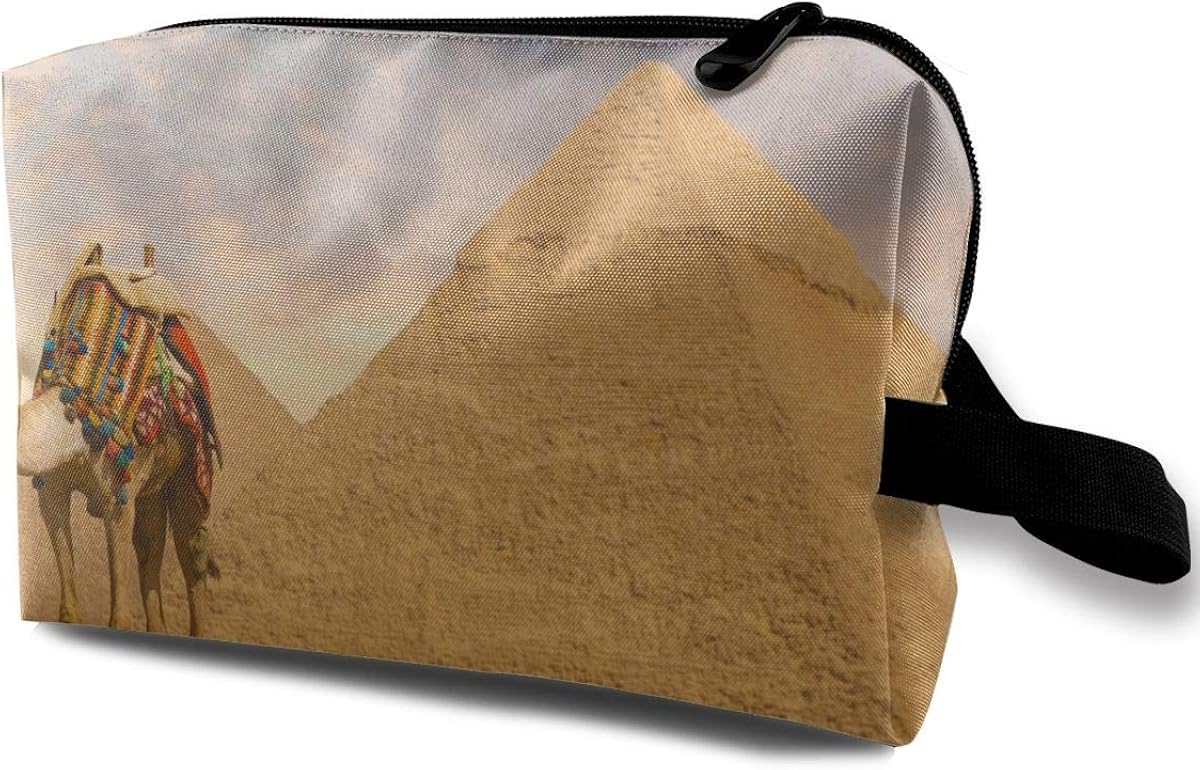 Amazon.com: Travel Makeup Cosmetic Bag Brush Pouch Pyramid ...