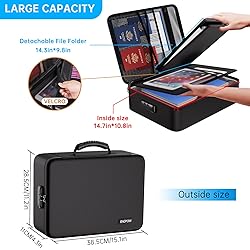 ENGPOW Fireproof File Organizer Bag with 13