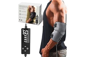 CREATRILL Elbow Heating Pad for Cubital Tunnel and Tennis Elbow Relief, Heated Elbow Brace Arm Heating Pad Sleeve for Ulnar Nerve with Auto Off and Moist Heat Option