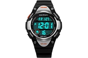 cofuo Boys Girls Sport Digital Watch, Kids Outdoor Waterproof Electronic Watches with LED Alarm Stopwatch