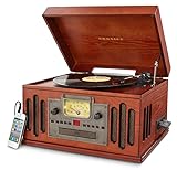 Crosley CR704C-PA Musician Turntable with Radio, CD