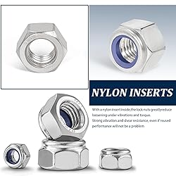 Vifmy Metric Hex Nuts&Locknuts Assortment