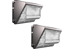 Lightdot 2Pack 200W LED Wall Pack Lights, 100-277v Dusk to Dawn Smart Photocell, 30000Lm(150Lm/W) 5000K IP65 Waterproof Outdoor Exterior Lighting, Energy Saving, ETL | 5-Year Warranty(Height:15~30ft)