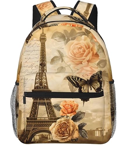 Amazon.com: MNSRUU Travel School Backpack Paris Romantic  display picture 3