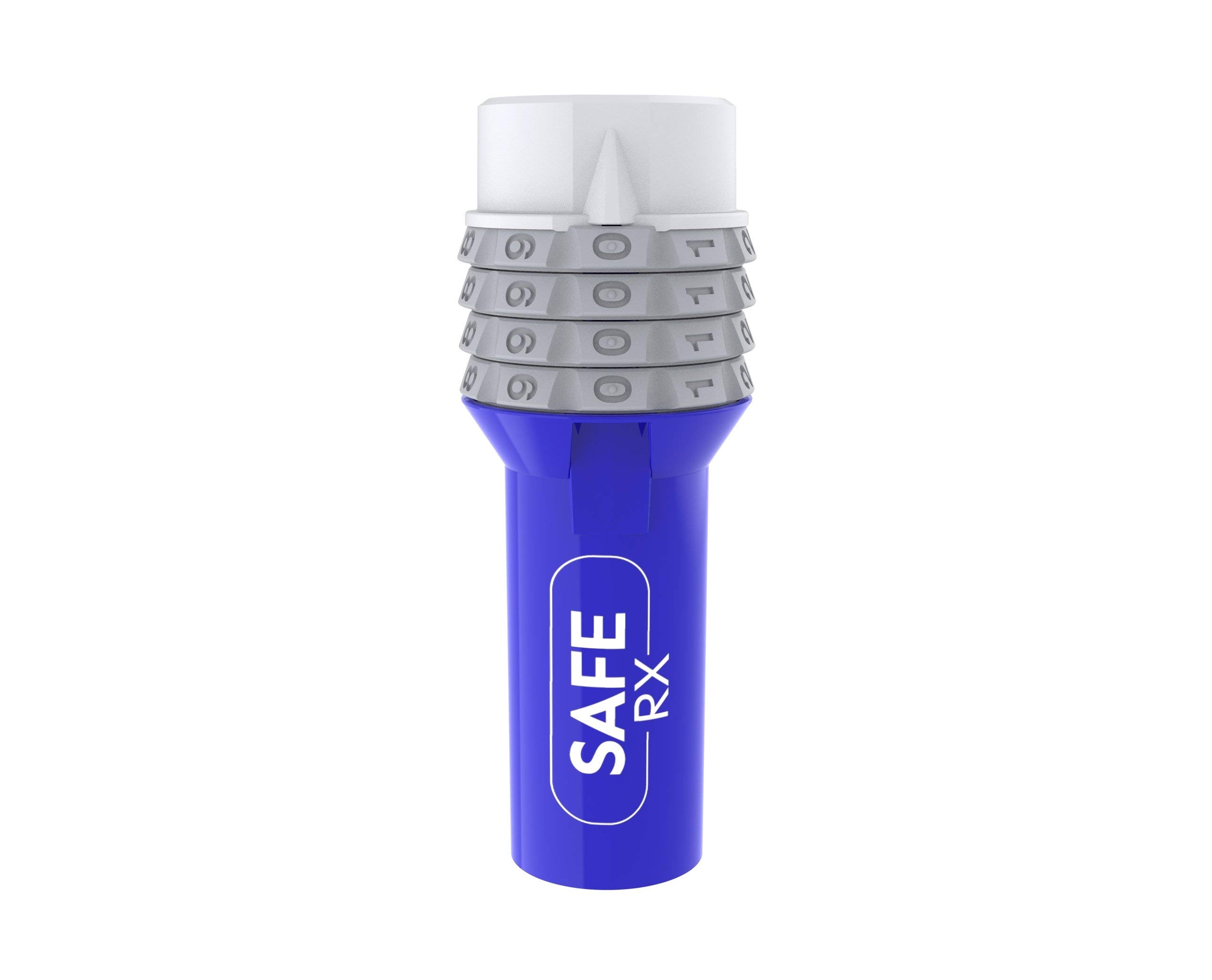 SaferLock Combination Lock Prescription Pill Bottle with 4