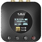 1Mii B06HD+ Bluetooth Receiver, HiFi Bluetooth 5.1 Audio Adapter w/Audiophile DAC, LDAC, aptX HD & Low Latency, Volume Contro