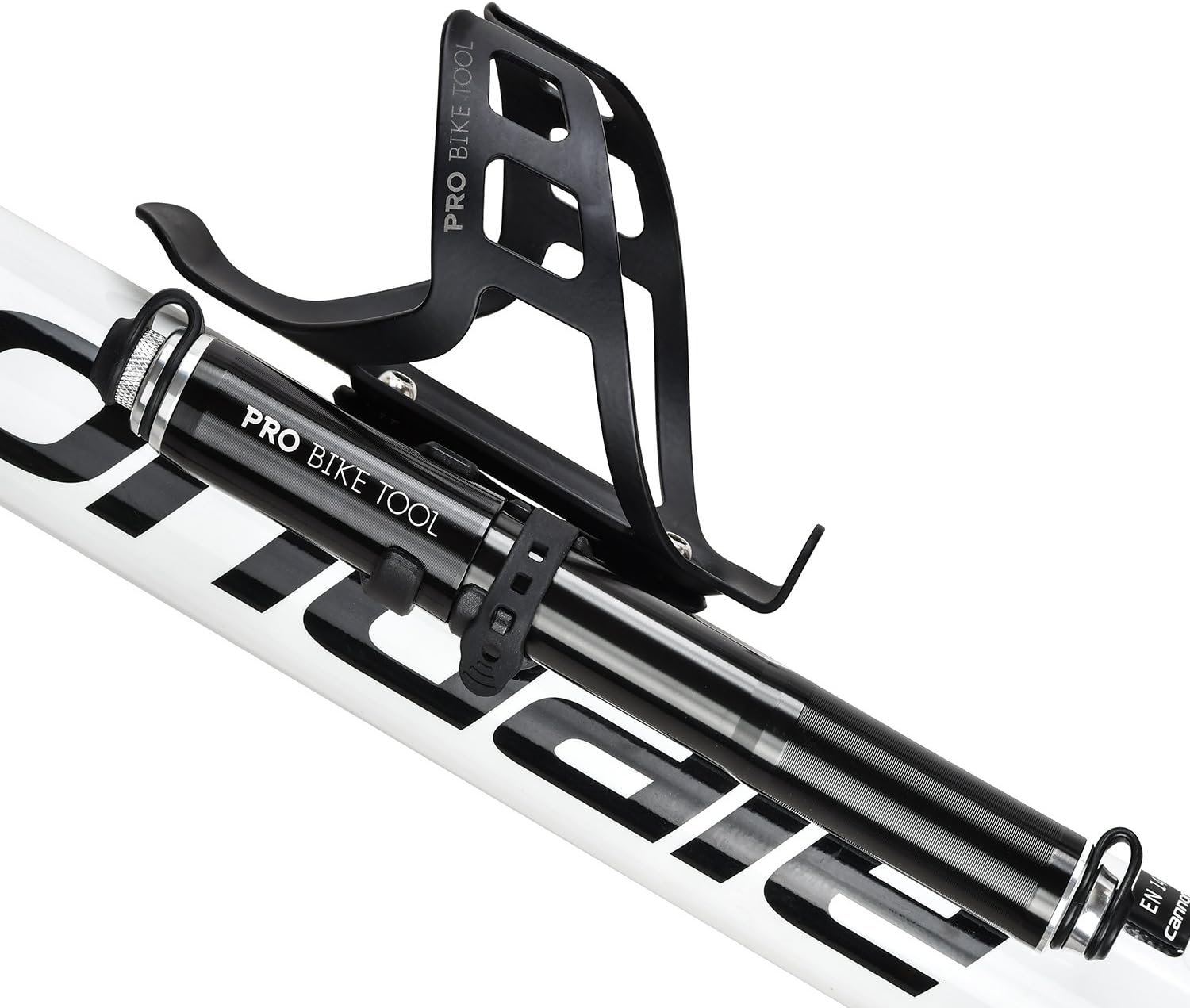 PRO BIKE TOOL Bike Pump with Gauge Fits Presta and Schrader - Accurate Inflation - Mini Bicycle Tire Pump for Road, Mountain and BMX Bikes, High Pressure 100 PSI, Includes Mount Kit BIK : Sports & Outdoors