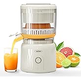 Sunvivi Electric Citrus Juicer, 90W Automatic Juice Squeezer with High-Speed 15,000 RPM, Ideal for Orange, Lemon, and Soft Fr