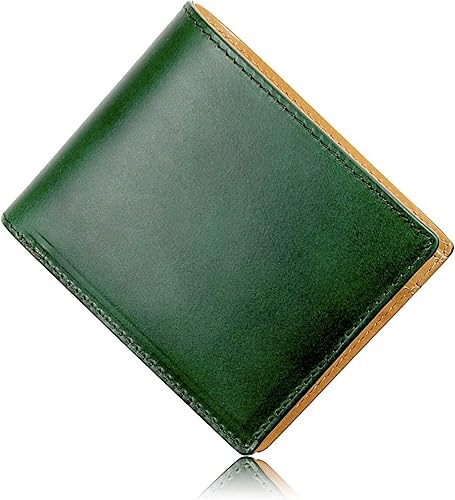 Amazon Eredita エレディータ 財布 二つ折り財布 革の王様ブッテーロレザー メンズ 日本製 Wl11 グリーン Eredita エレディータ 財布