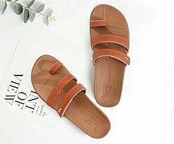KuaiLu Womens Slides Sandals With Arch Support