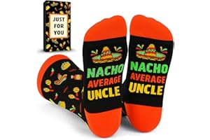 ZAGKOO Gifts for Papa Uncle Dad Mom Nephew Brother Daughter - Funny Christmas Sock for Men, Women - Novelty Gift Ideas Family