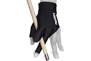 QUALITY GLOVES Molinari Billiard Pool Cue Glove - for Left Hand (Right-Handed Player)