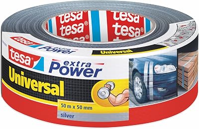 tesa Extra Power Universal Fabric Tape 50 m x 50 mm Grey