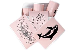 Memoking T02 / M02X / M02L Sticker Paper - Pink Sticky T02 Mini Printer Sticker Paper Refill, 50 mm x 3.5 m, Keep for 20 yrs, for Journal Photo Study Notes, 3 Rolls