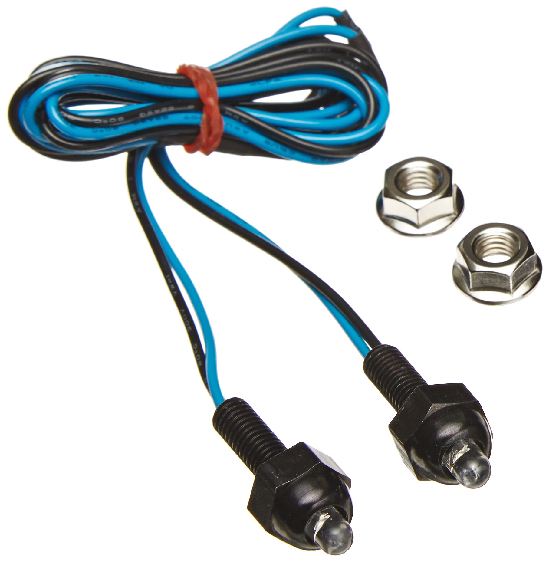 Gear Gremlin GG315BBL Universal LED Accent Light with Casing, Black/Blue, Set of 2