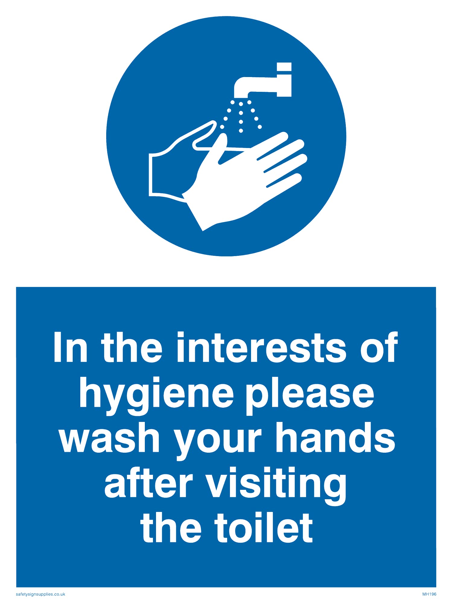 Pack of five - Hygiene Wash Hands Sign - 150x200mm - A5P