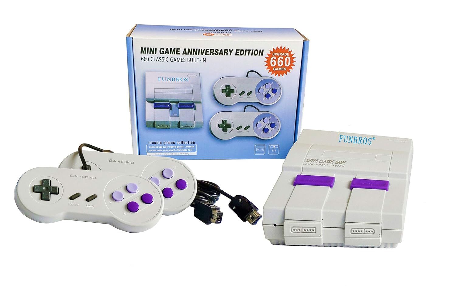 Mini Retro Game Consoles Built-in 660 Games Video Games, Bring You Happy Childhood Memories（AV Out ）: Video Games