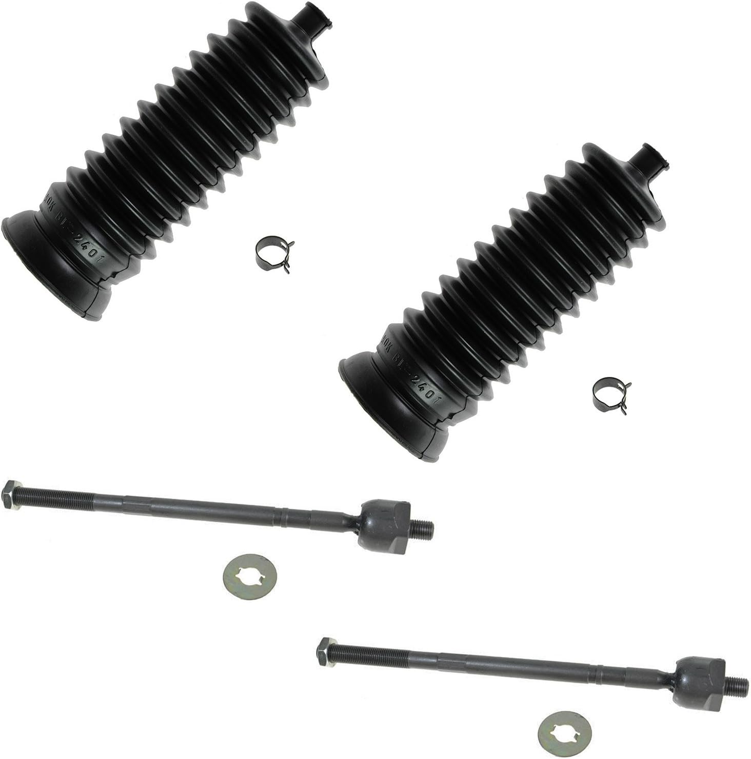 Front Inner Tie Rod Amp Rack Bellow Boot Kit Set For Subaru Outback Legacy Impreza