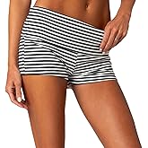 Women Low Waist Lounge Shorts Fold Over Skinny Pajamas Shorts Summer Casual Pj Bottom Sleep Shorts